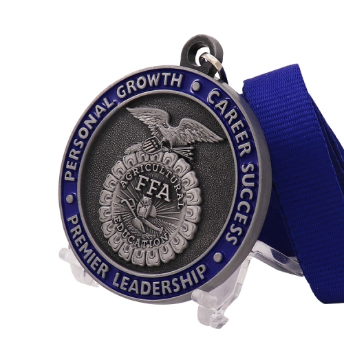 Custom die cast 3d agricultural education medals