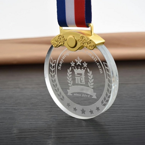 Custom DIY Crystal Medal Glass Trophy Awards for Graduation Special Souvenir Gift