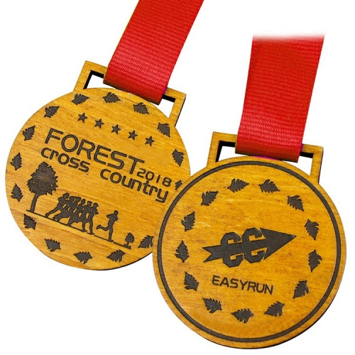 Custom Personalised Officially The Best Round Wooden Medal