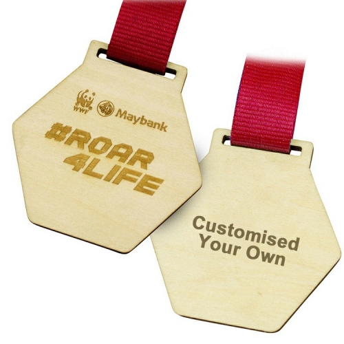 Custom Wooden Medal Eco-Friendly Unique Bright Medals Wood